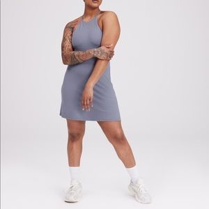 Girlfriend Collective Undress Workout Dress in Seaglass